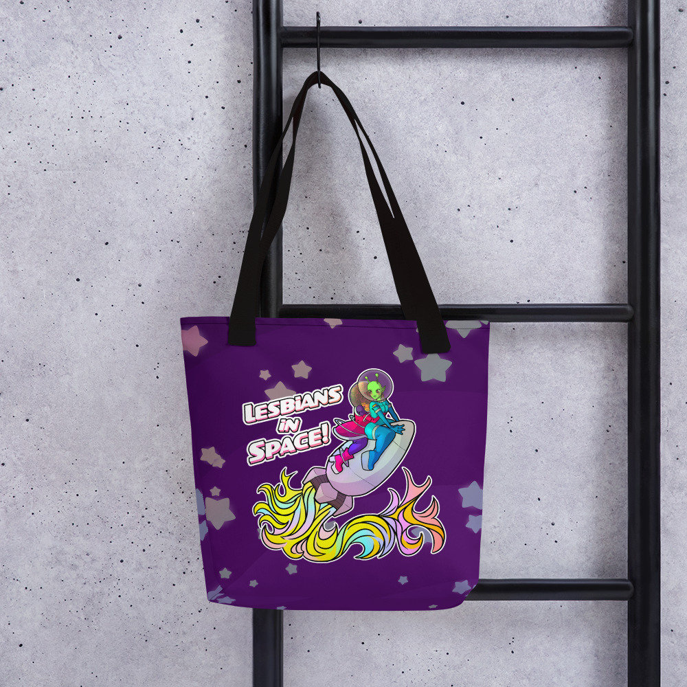 Retro Sci-Fi Lesbians in Space! – Tote Bag | Anime Style LGBT Art Gift –  CactuArt